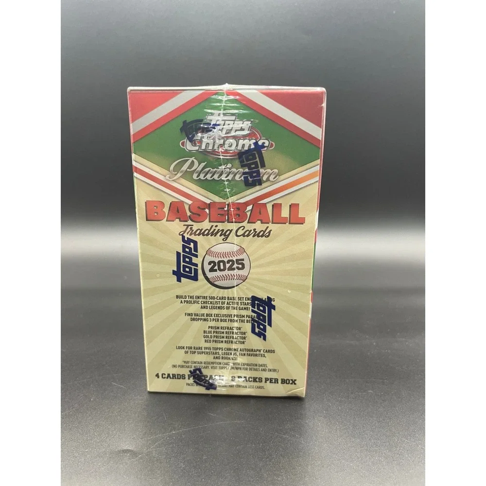 2025 Topps Chrome Platinum Baseball Value Box Factory Sealed 32 Cards 1955Design